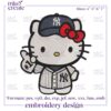 Hello Kitty New York Yankees Embroidery Designs