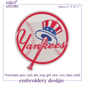 New York Yankees Embroidery Design Files