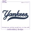 Yankees Embroidery Designs, New York Yankees Embroidery Files