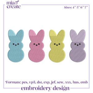 Easter Peeps Embroidery Designs